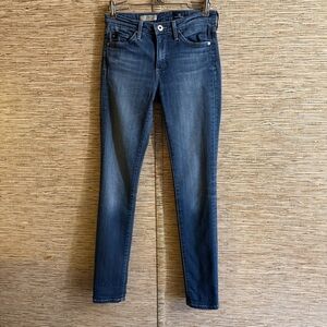AG Adriano Goldschmied Size 24R The Prima Mid Rise  Cigarette Leg Jeans Denim